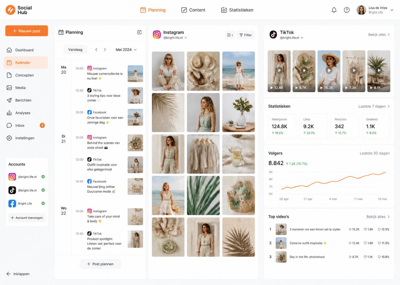 Social media — Instagram, TikTok & Facebook